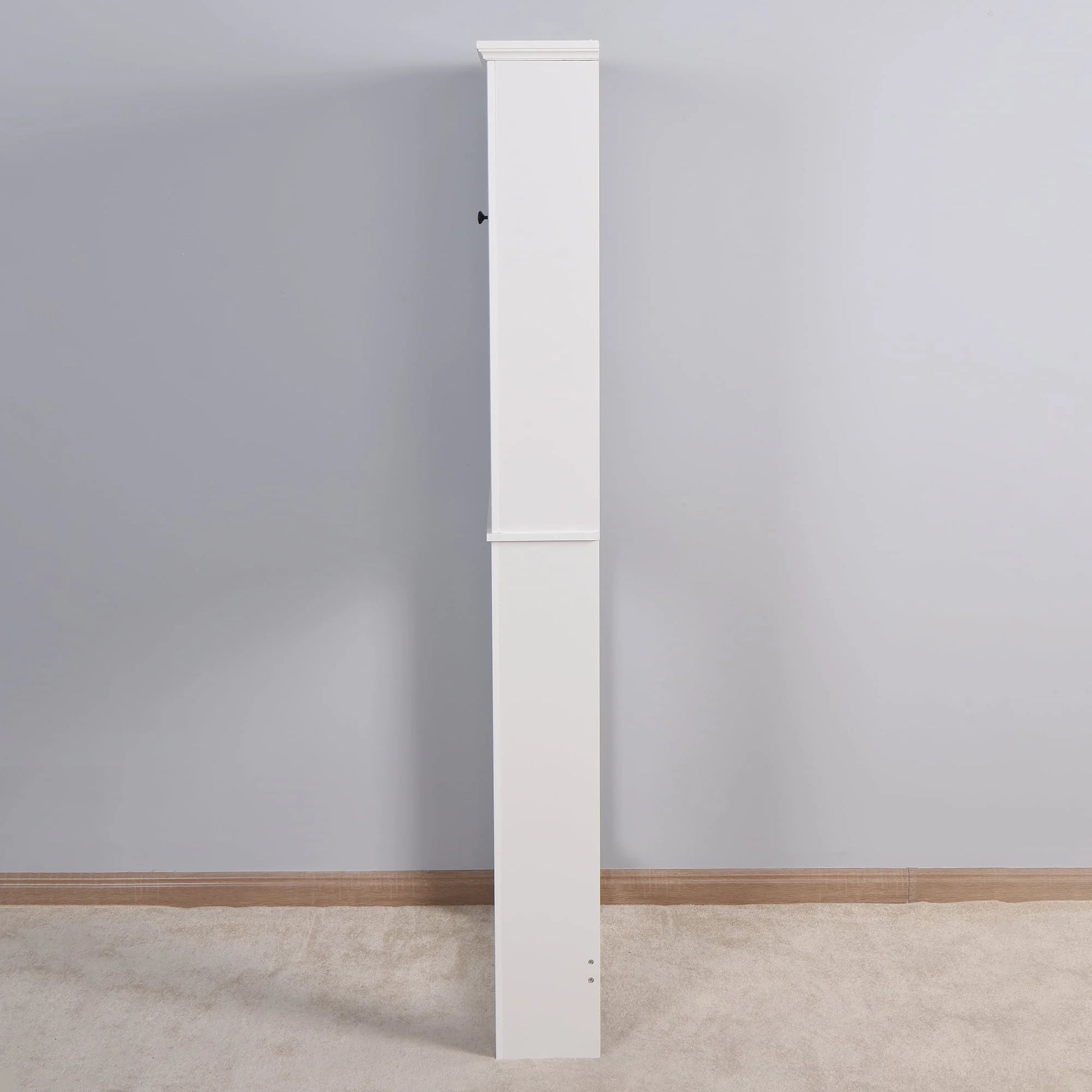 Ktaxon 67"H Over The Toilet Storage, Bathroom Space Saver, Bathroom Cabinet with Double Door & Adjustable Shelves, White