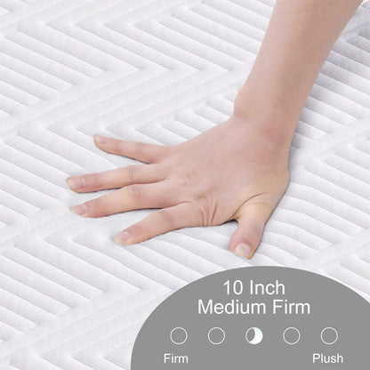 Queen Mattress, Ssecretland 10 Inch Gel Memory Foam Mattress in a Box, Queen Mattress