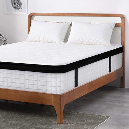 MUSSER 10 Inch Hybrid Mattress of Comfort Foam And Durable Springs Mattress Twin