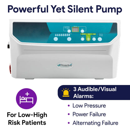 Proheal Bariatric Low Air Loss Alternating Pressure Air Mattress with Pump & Side Air Bolsters - Stages I-IV 36° x 80° x 8/11"