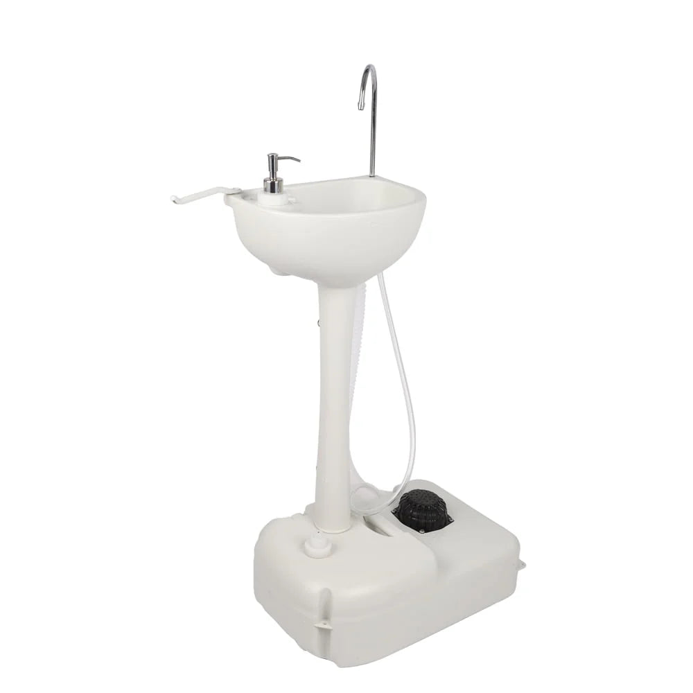 SamyoHome 5 Gallon Portable Camping Sink, with Towel Holder & Soap Dispenser