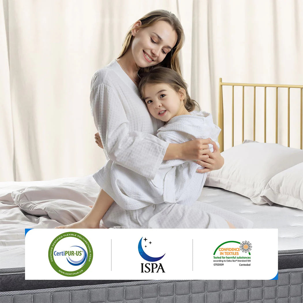 MICOOLS 12" Gel Memory Foam Spring Hybrid Mattress in a Box,Twin Mattress