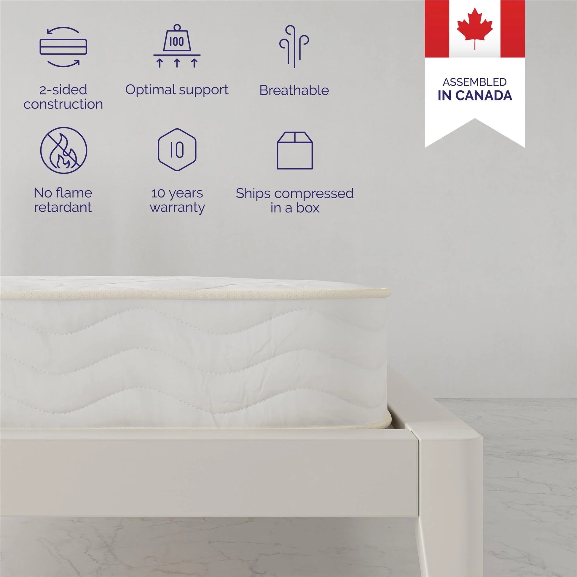 Signature Sleep Solace 6'' 2-Sided Bonnell Coil Mattress, Twin Size