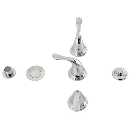 Kingston Brass KB328YL Royale Three-Handle Bidet Faucet, Brushed Nickel
