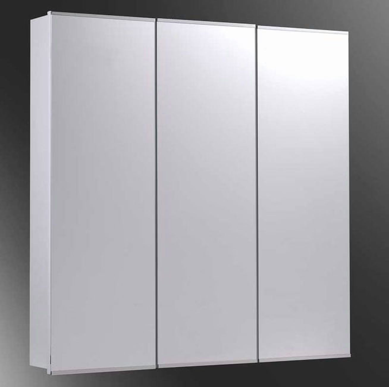 Polished Edge Ketcham SM-3030 30 x 30 Surface Mounted Mirrored Bathroom Medicine Cabinet