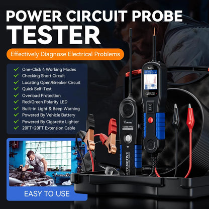 VDIAGTOOL V200 PRO Automotive Power Probe Tester Circuit Breaker Finder Tool 12/24V Electrical Open Short Circuit Finder Wire Tracer