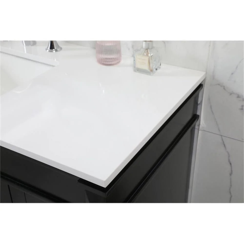 48 inch single bathroom vanity in black