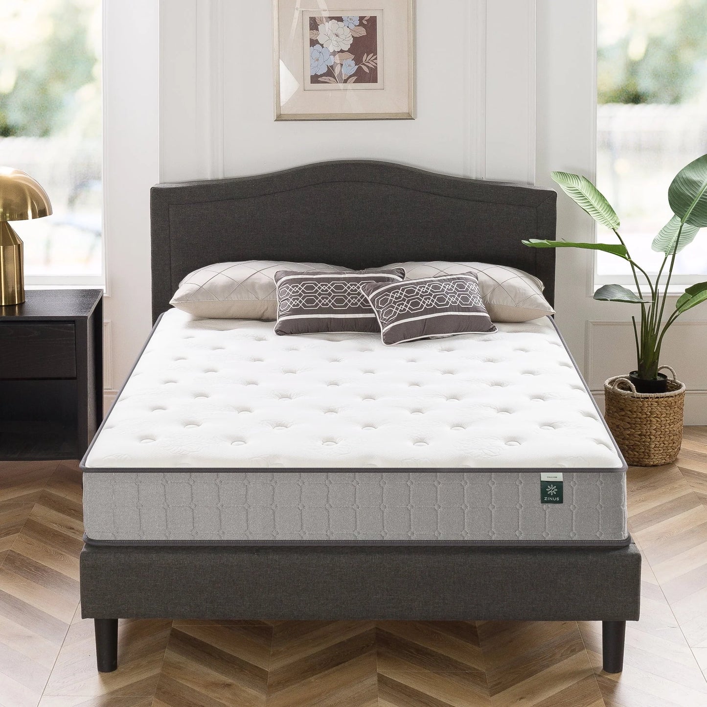 Zinus Comfort Support 10" Hybrid Mattress, Cooling Gel Memory Foam Pocket Spring, Queen