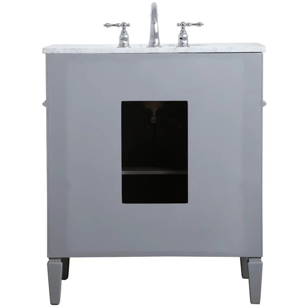 Elegant Kitchen and Bath 30 inch Single bathroom vanity in Grey