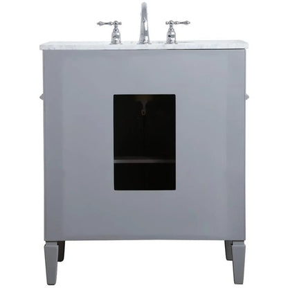 Elegant Kitchen and Bath 30 inch Single bathroom vanity in Grey