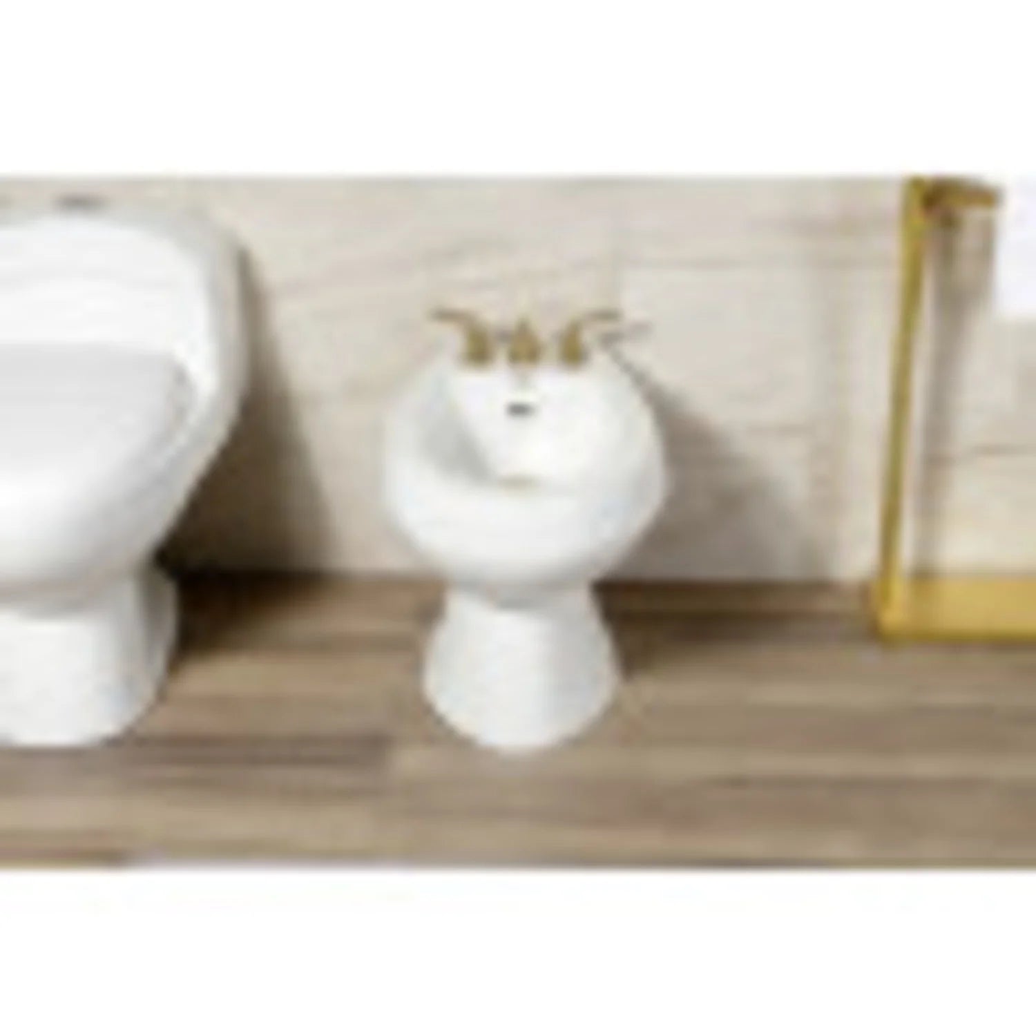 Kingston Brass KB328 Magellan Bidet Faucet with Lever Handles & Brass Pop-Up, Brushed Nickel