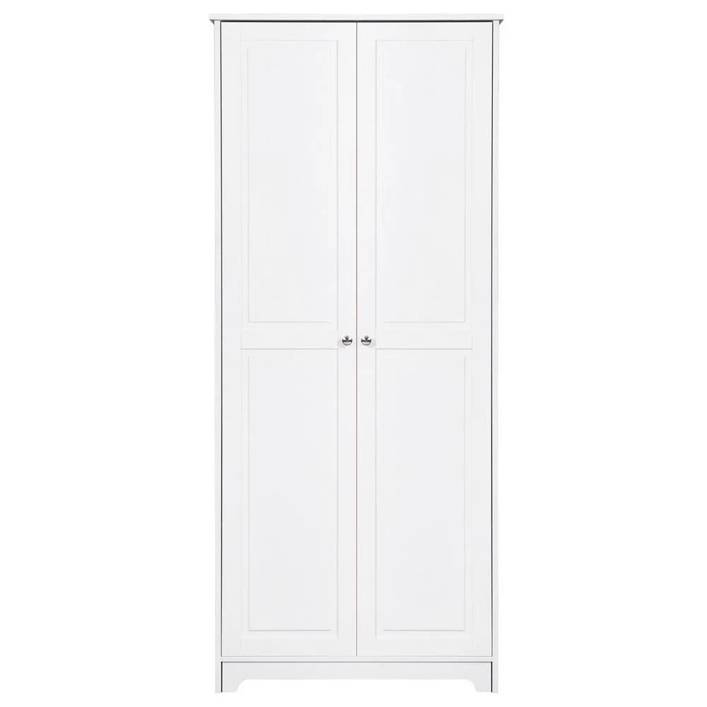UBesGoo 72" Traditional Freestanding Kitchen Pantry Cabinet Wardrobe Armoire, White