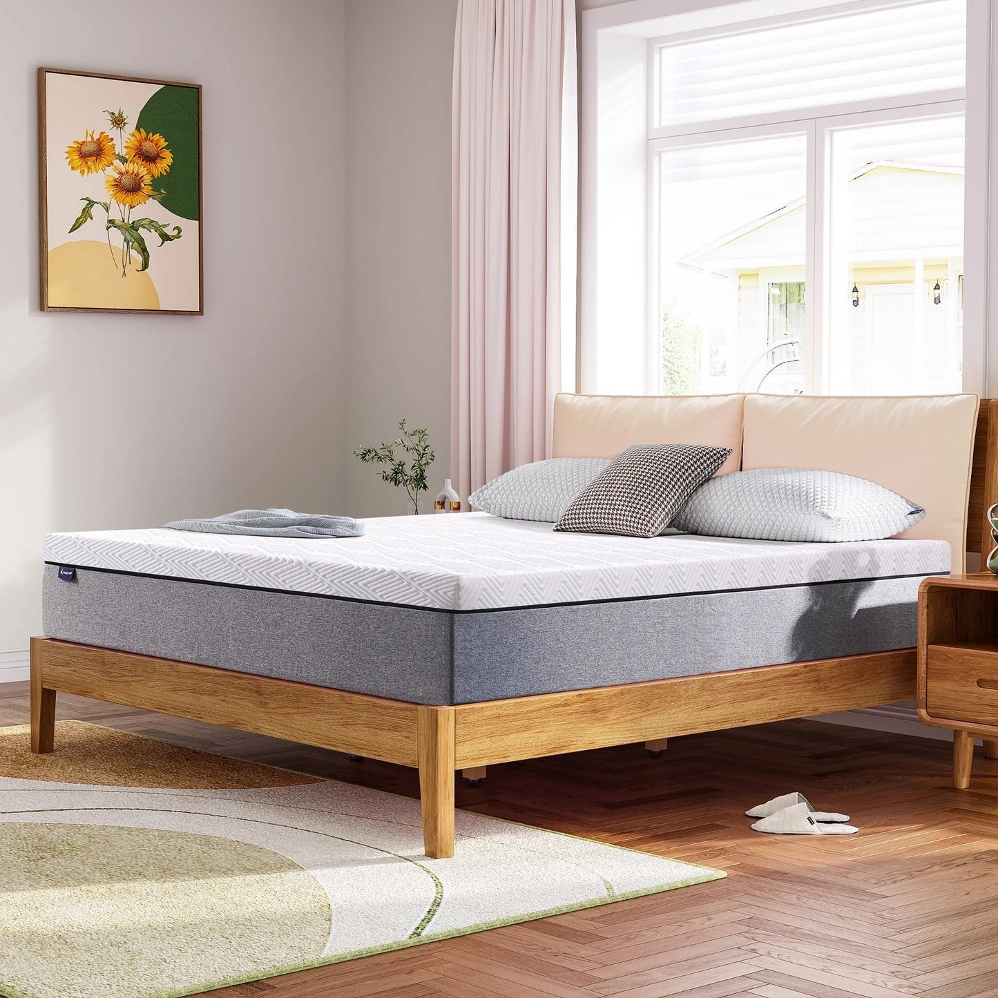 Queen Mattress, Ssecretland 10 Inch Gel Memory Foam Mattress in a Box, Queen Mattress