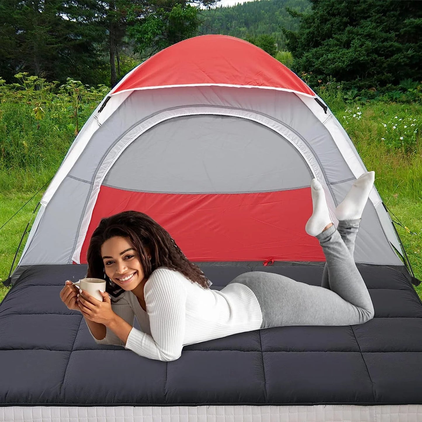 Lilypelle Japanese Floor Mattress Futon Mattress, Thicken Tatami Mat Sleeping Pad Mat Foldable Roll Up Mattress Boys Girls Dormitory Mattress Pad Kids Floor Lounger Bed and Sofas, Coffee, Full Size