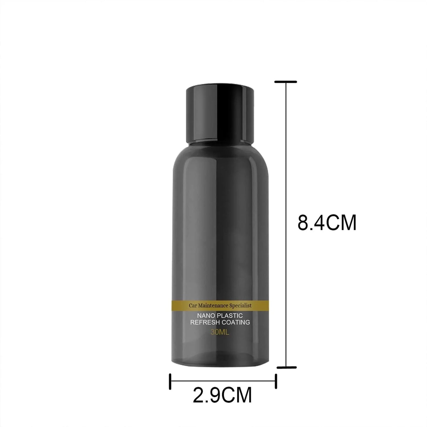 Car Cleaning Kit Plastic Revitalizing Coating Agent, Nano Plastic Refreshing Coating, Plastic Parts Refurbish Agent for Car - Car Care Tools with Sponge and Towel (30ml*1pcs)