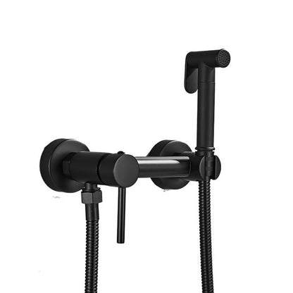 Bidet Faucet Brass Shower Tap, Washer Mixer Cold Hot Water Mixer Crane Square Shower Sprayer Head Tap Toilet Faucets ,360 Rotation