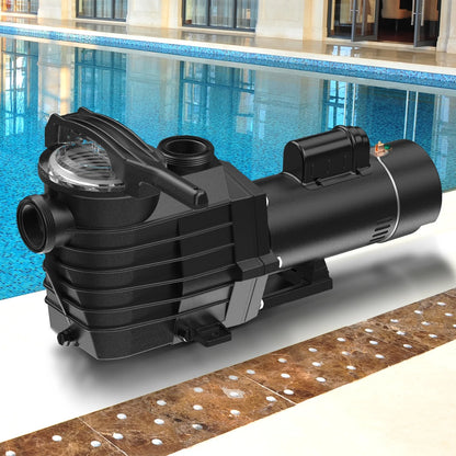 2.5HP 6000GPH In/Above Ground Swimming Pool Pumps,1900W 115v/230v Dual Voltage Self-Priming Pump for Spa Bathtub Irrigation,High Flow and Energy Saving
