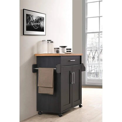 Modern Indoor Furniture Kitchen Island with Spice Rack plus Towel Holder