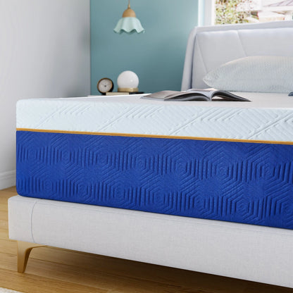 Queen Mattress,Madinog 10 inch Cooling-Gel Memory Foam Mattress in a Box,Medium