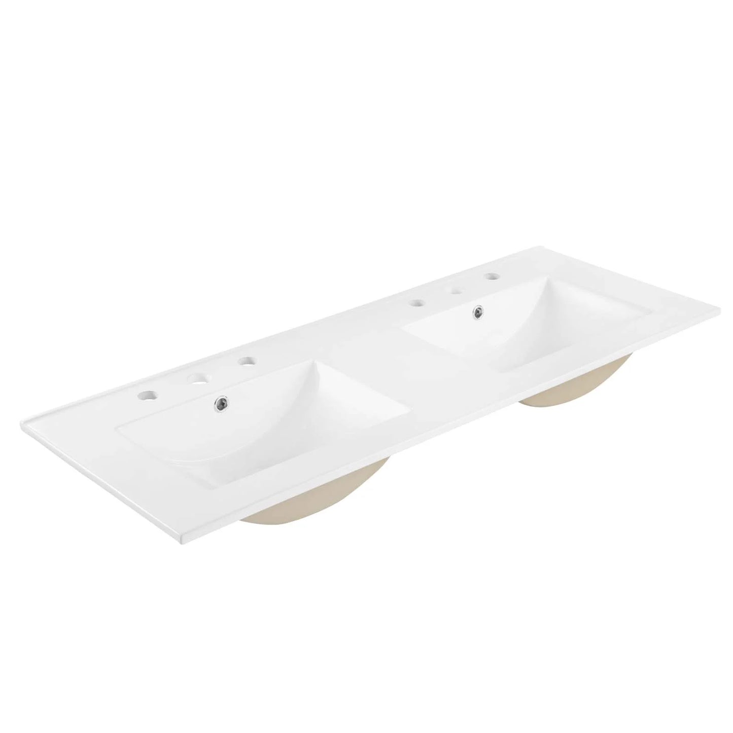 Modway Soma 48°?Double Sink Bathroom Vanity in Oak White