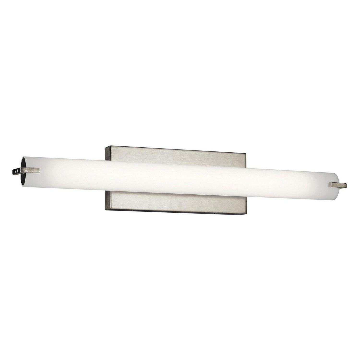 1 Light Linear Bath Vanity Approved For Damp Locations With Transitional Inspirations 4.75 Inches Tall By 37.25 Inches Wide Kichler Lighting