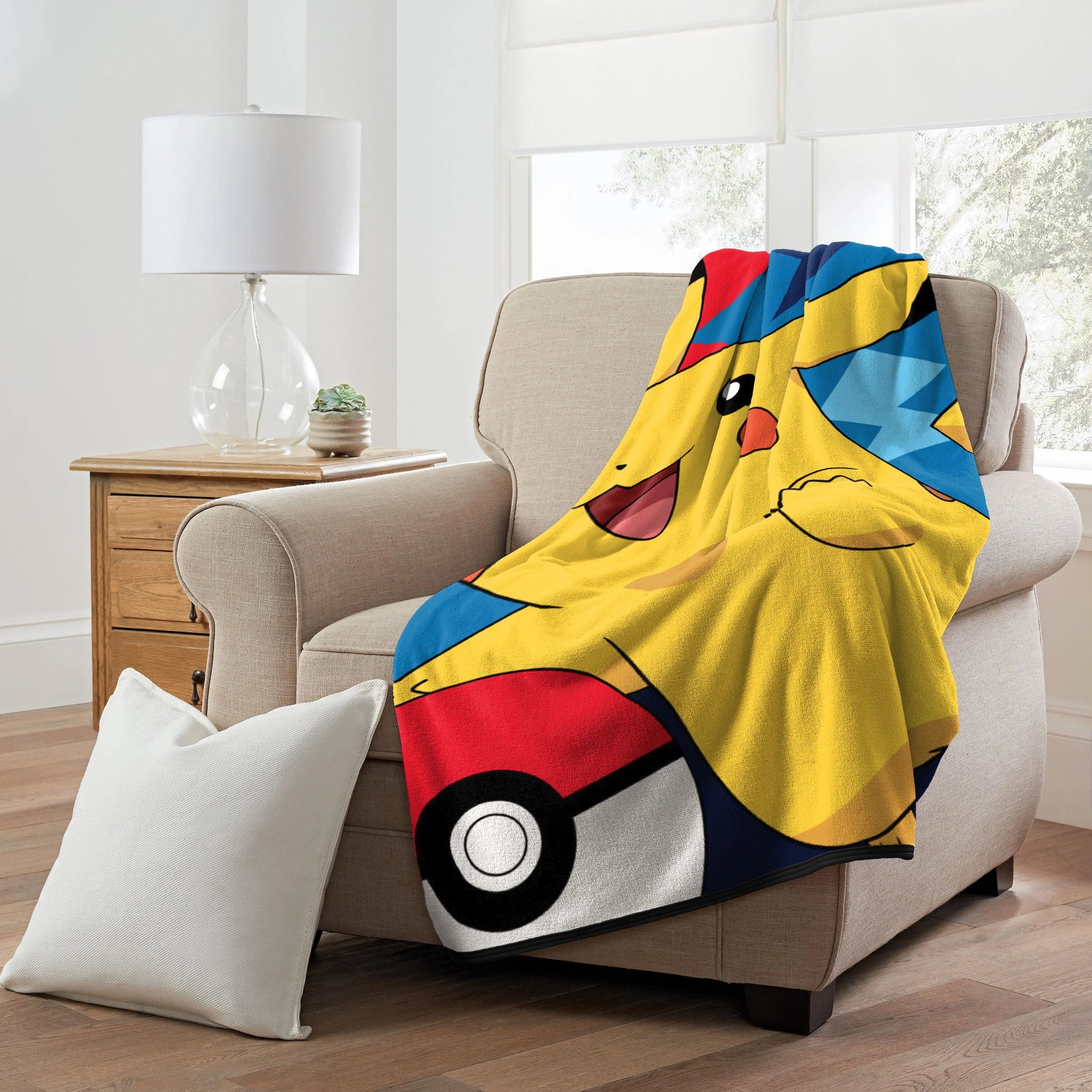 Pokemon Throw Blanket, "Quick Capture", Micro Raschel, 46in x 60in, 1 Each