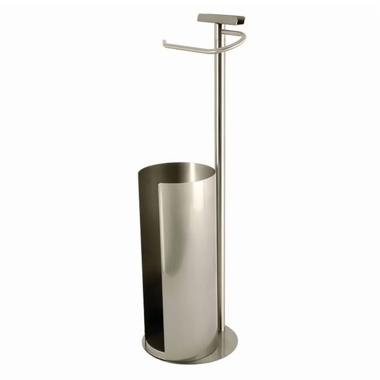 Kingston Brass Continental Freestanding Toilet Paper Holder with Roll Storage and Phone Stand Polished Chrome