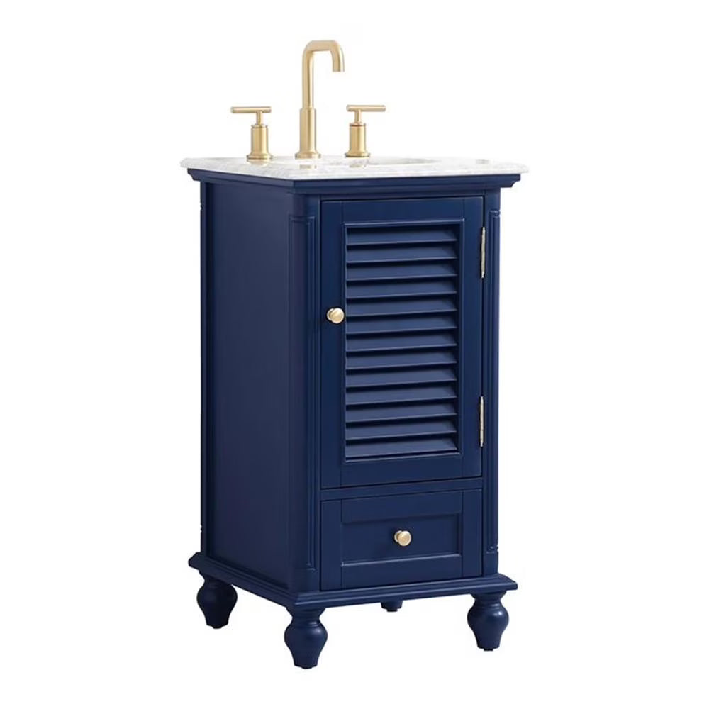 19 inch single bathroom vanity in grey