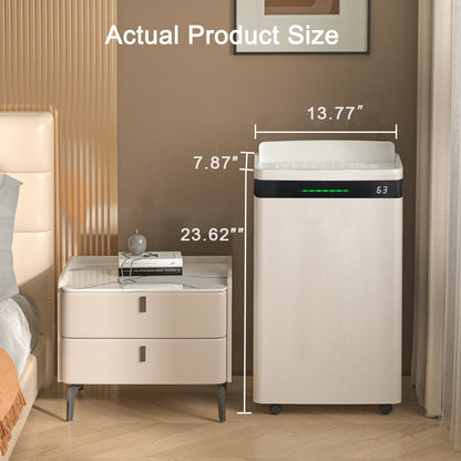 Rocyis 22 Pint/day (DOE) 5500 sq. ft. Dehumidifier for Home, 1.7 Gallon6.5L Water Tanks, Auto Drain or Manual Drainage, for Basements, Bedroom, Bathroom