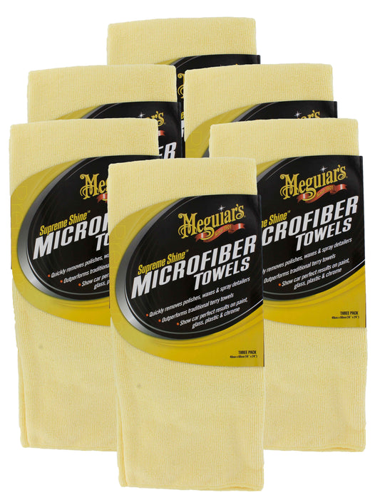 Meguiars X2020 Supreme Shine Microfiber Towels (6 Packs of 3)