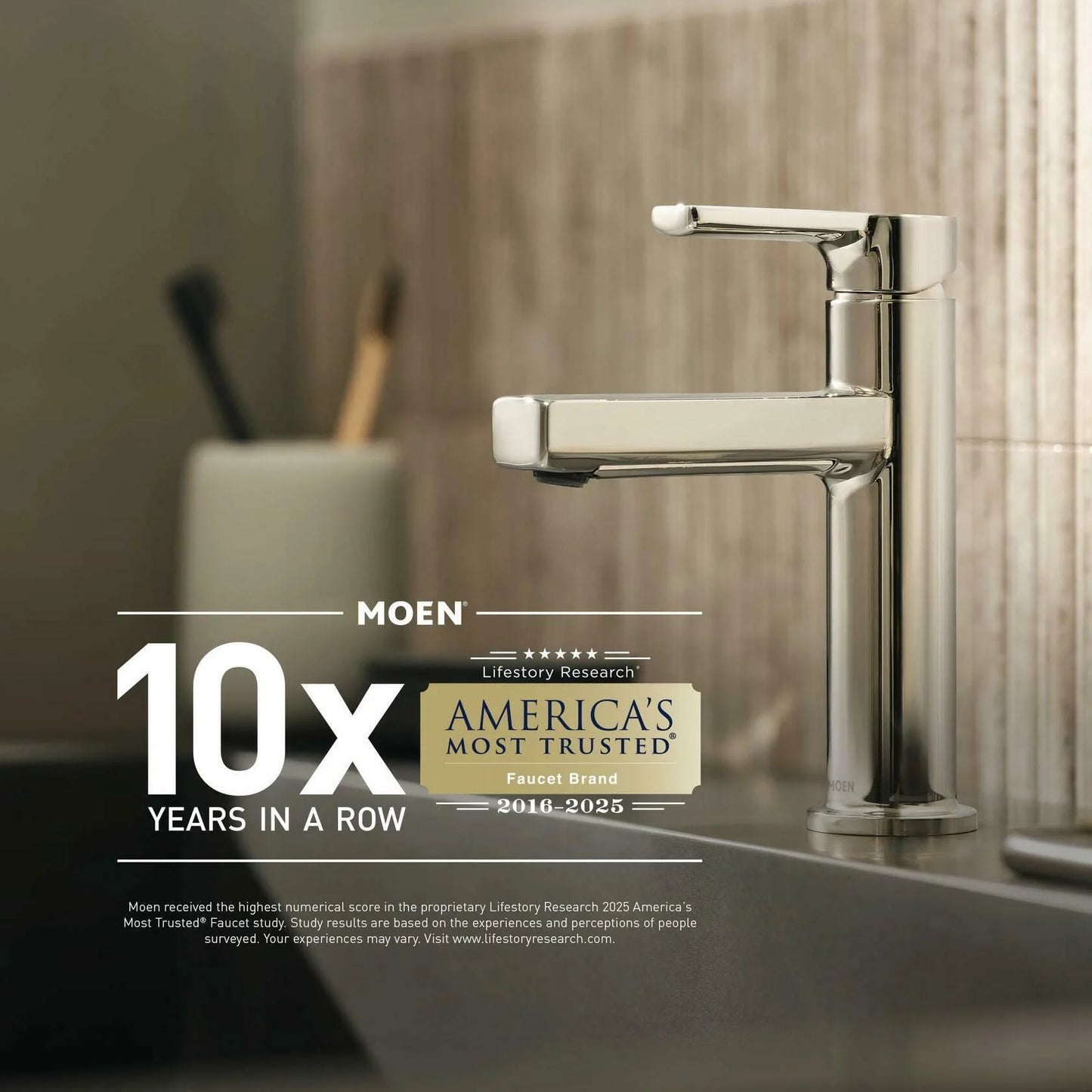 MOEN Flara 8 in. Widespread 2-Handle Bathroom Faucet Trim Kit with Drain Assembly in Polished Nickel