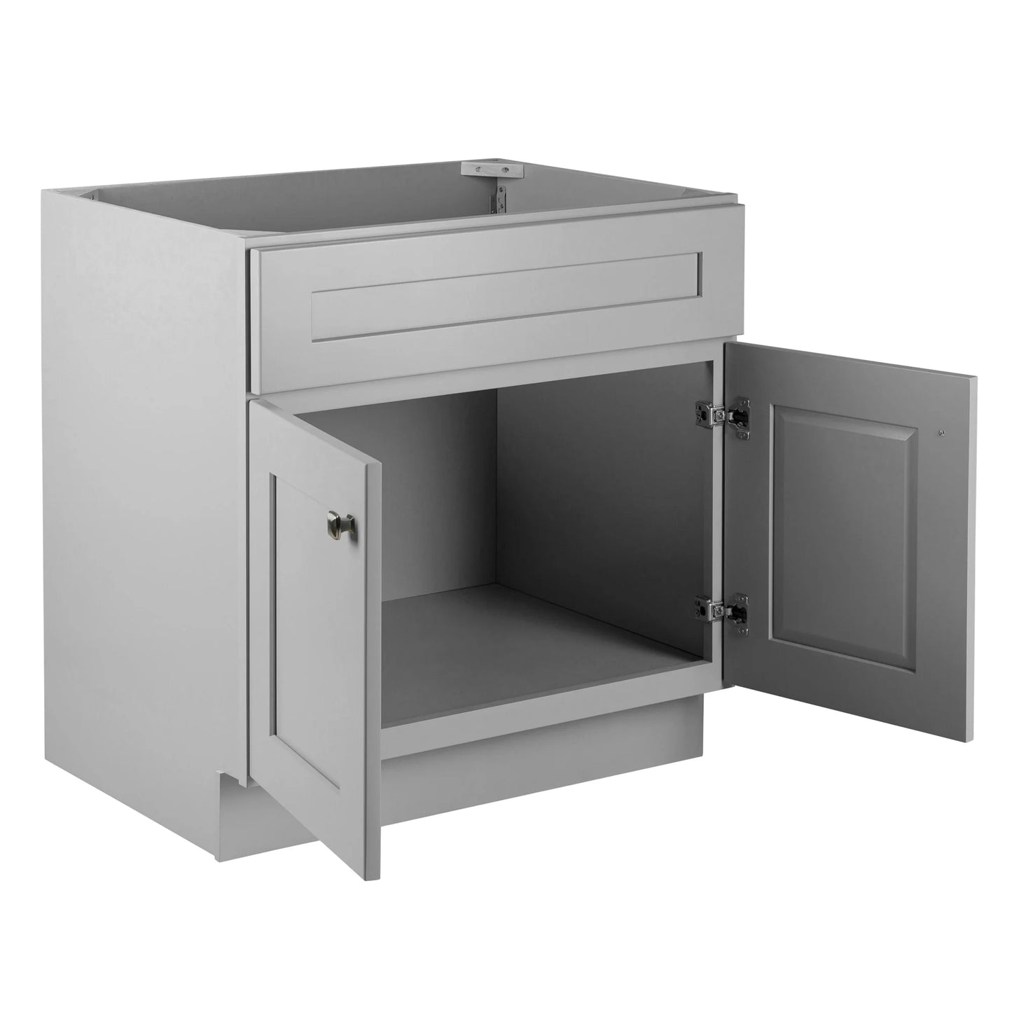 Design House Brookings 30" Ready to Assemble Solid Wood Bathroom Vanity, Sherwin Williams Gray