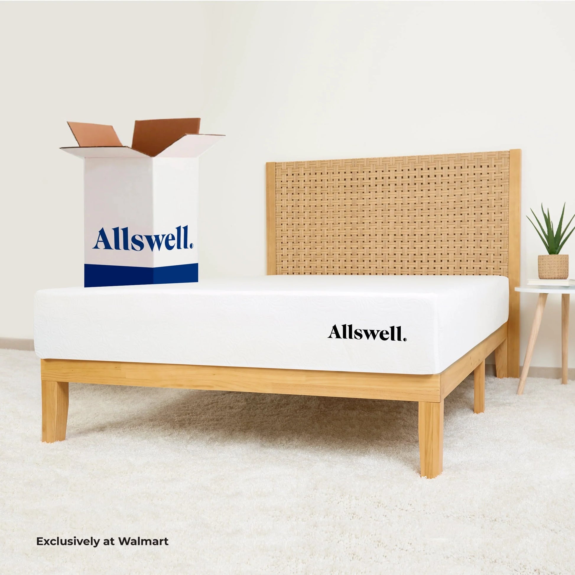 The Allswell X 10” Hybrid of Memory Foam and Coils Mattress With Antimicrobial Treated Cover, Queen