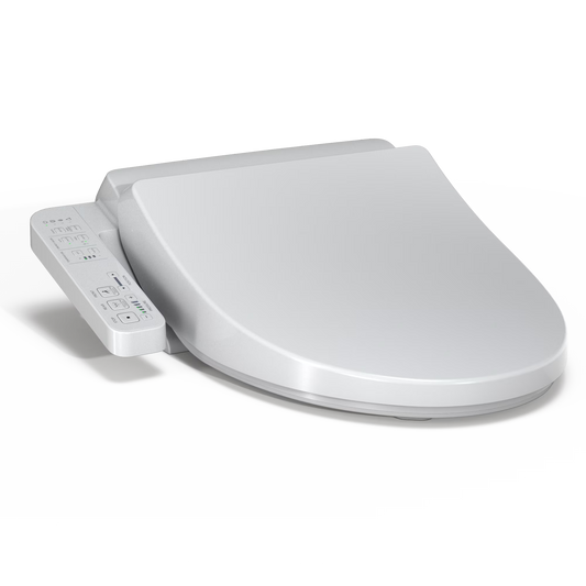 TOTO SW3004#01 Washlet A2 Electronic Bidet Toilet Seat with Heated Seat and SoftClose Lid, Elongated Cotton White