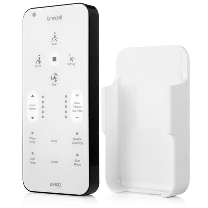 Brondell Swash DR802 Advanced Bidet Toilet Seat with Remote Control, Elongated White