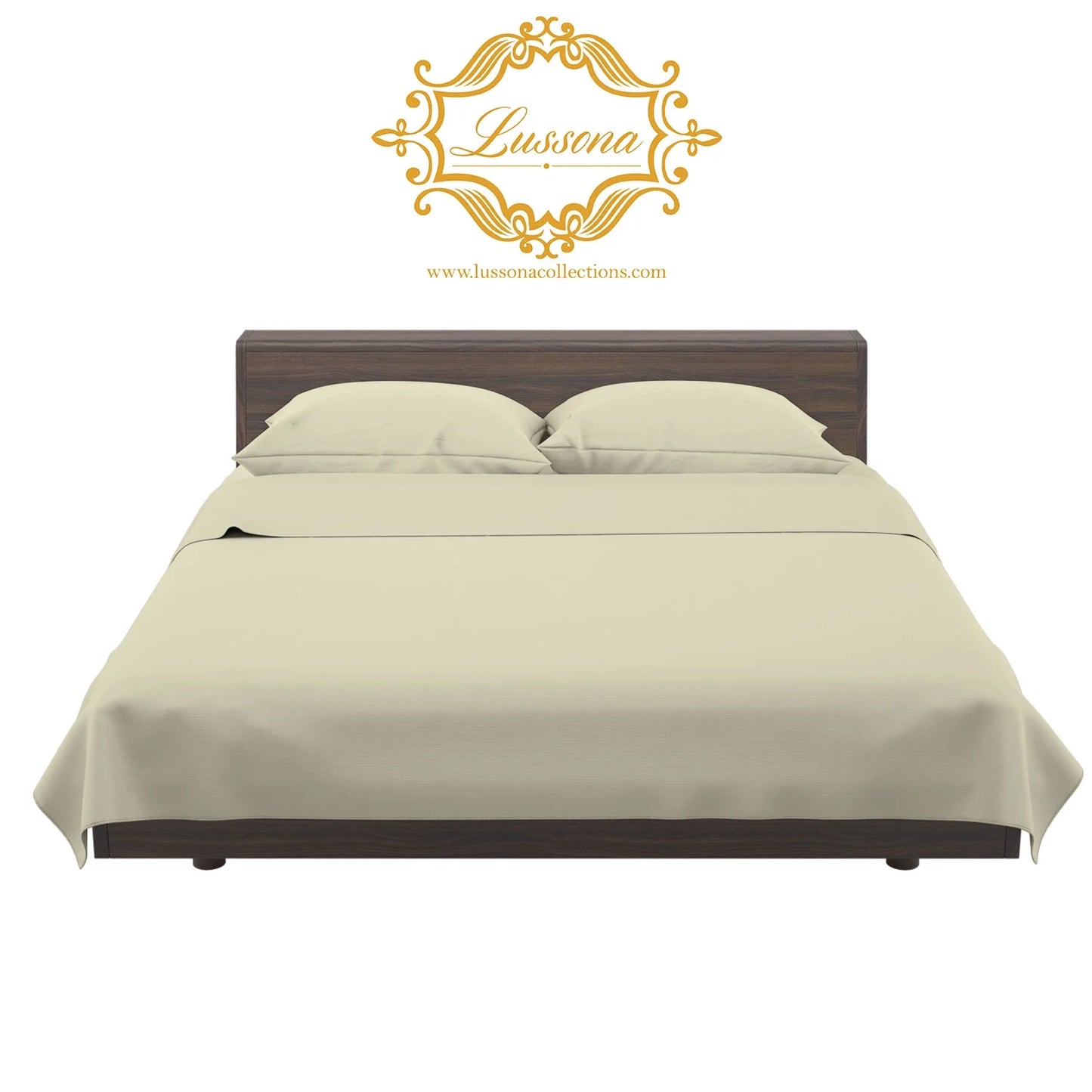 DIPASONA Exclusive 1000 Thread Count 100% Egyptian Cotton Sheets, Breathable Bed Sheets & Pillowcases, Fits up to 18" Inches Deep Pockets, (Ivory)