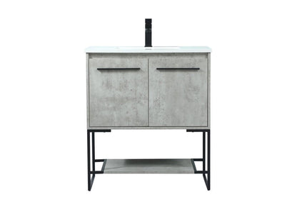 Elegant Kitchen and Bath 30 Inch Single Bathroom Vanity In Green