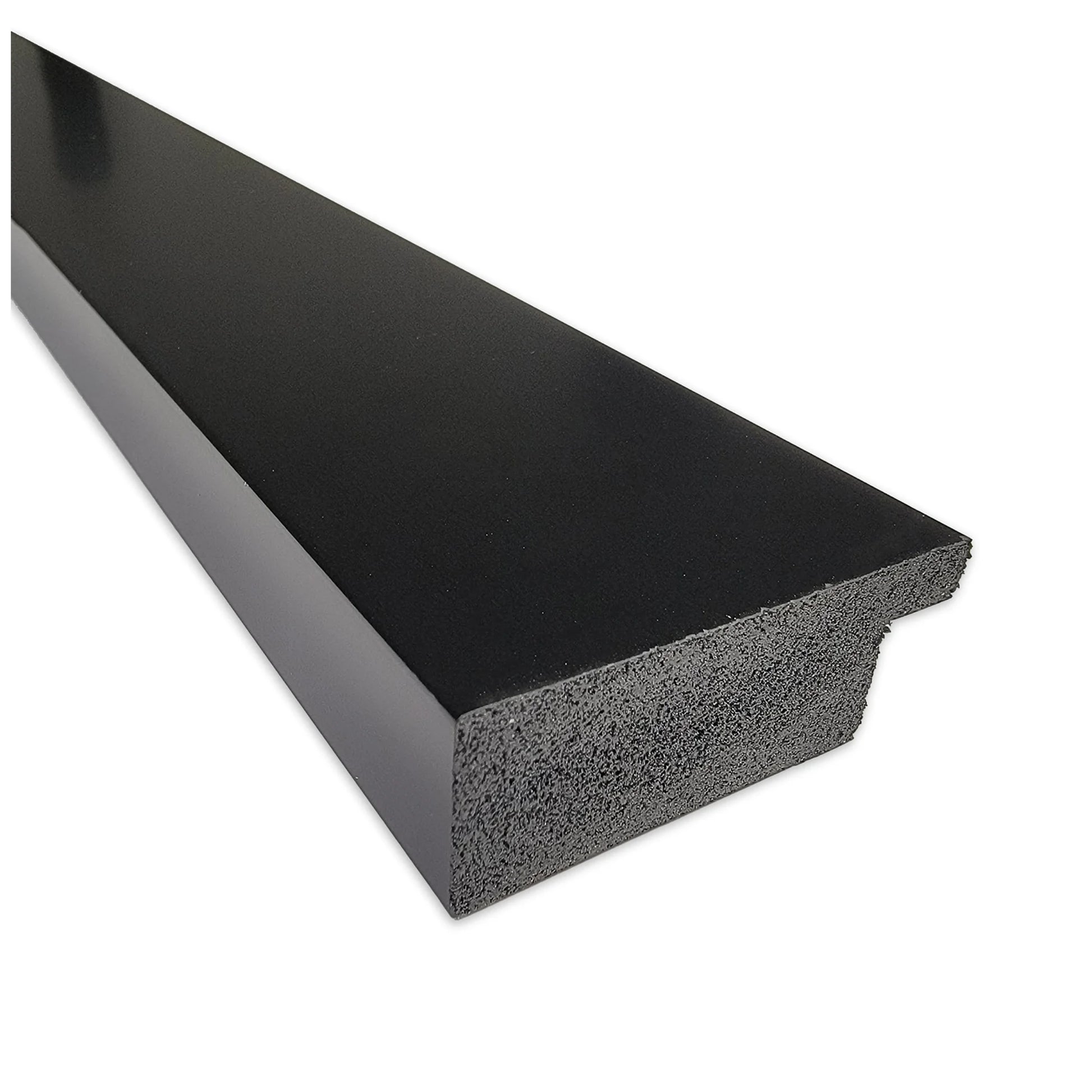 Amanti Art Brushed Black Beveled Bathroom Wall Mirror