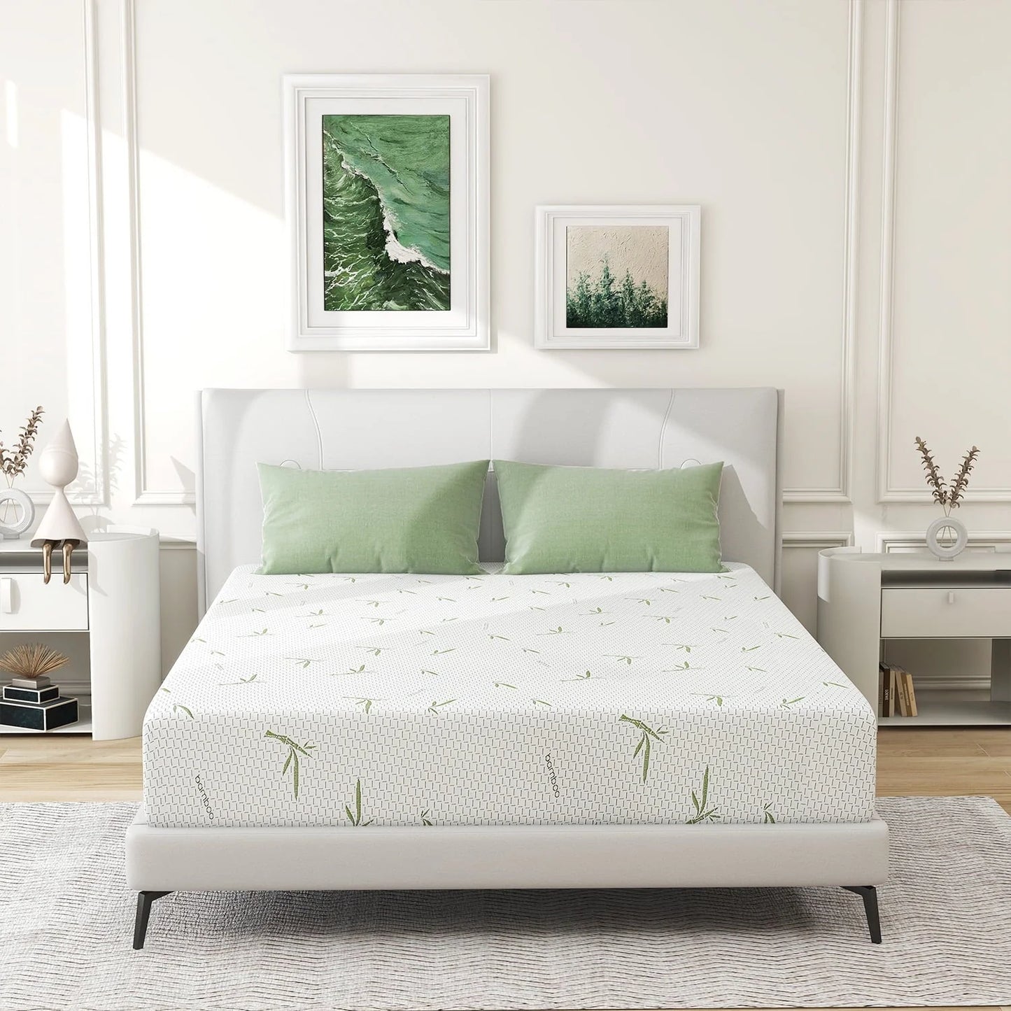 Twin Mattress, 6 inch Memory Foam Mattress Bed in a Box, with Green Tea Cooling Gel, Made in USA, Child