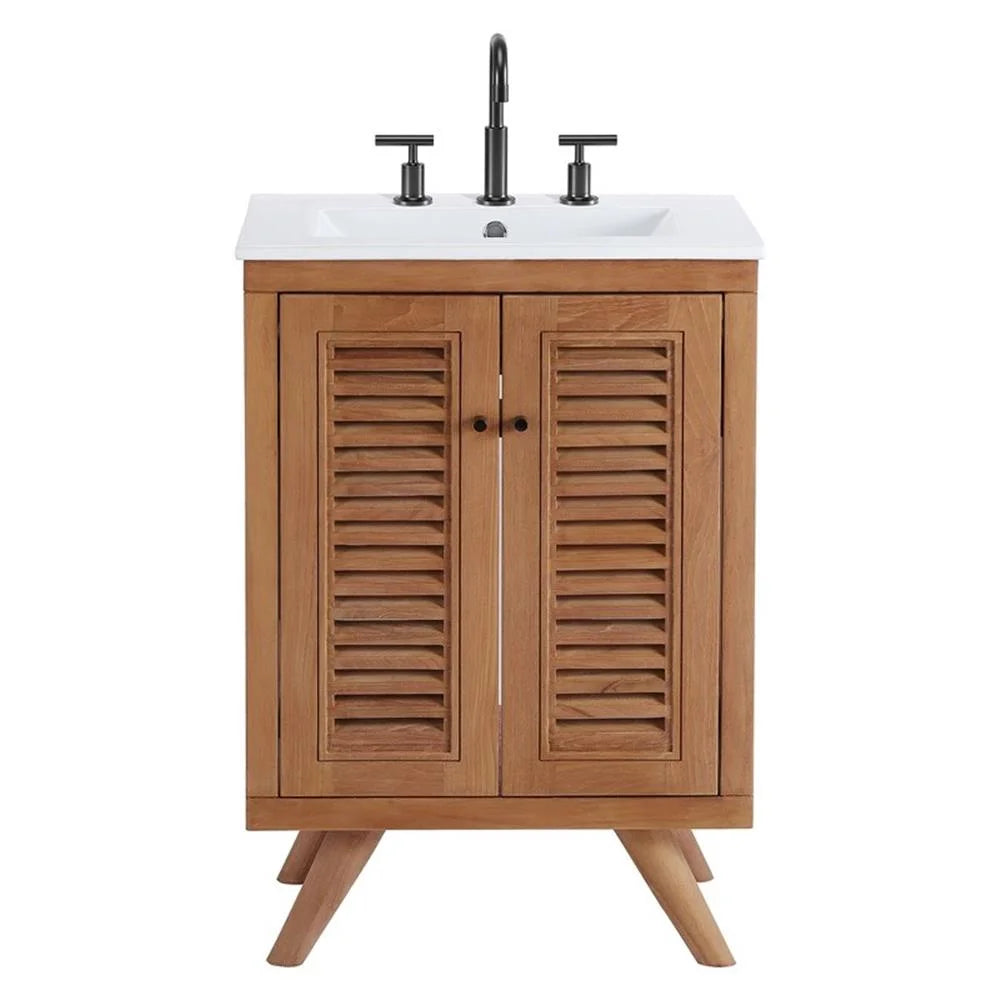 Modway Birdie 24" Bathroom Vanity in Natural White