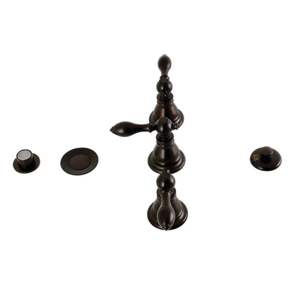 Kingston Brass KB320ACL American Classic Three-Handle Bidet Faucet, Matte Black