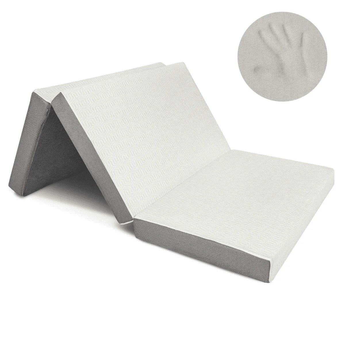 Milliard 4 Inch Tri Folding Foam Mattress, Twin: Twin