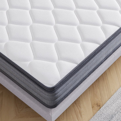 King Size Mattress, Madinog 12" Hybrid Gel Memory Foam Individually Pocket Innerspring Mattress, King