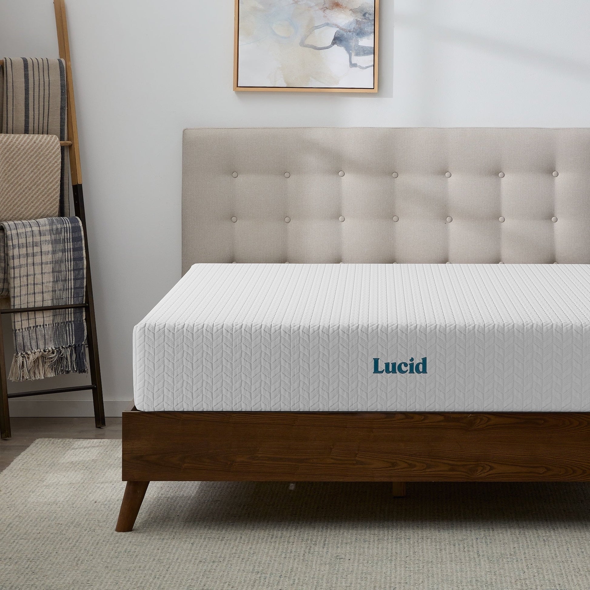 Lucid Refresh 10" Dual-Layered Gel Memory Foam Mattress, Firm, Queen