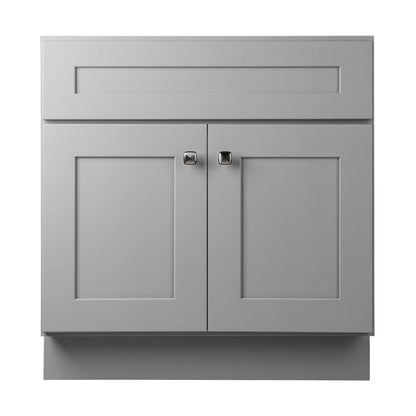 Design House Brookings 30" Ready to Assemble Solid Wood Bathroom Vanity, Sherwin Williams Gray