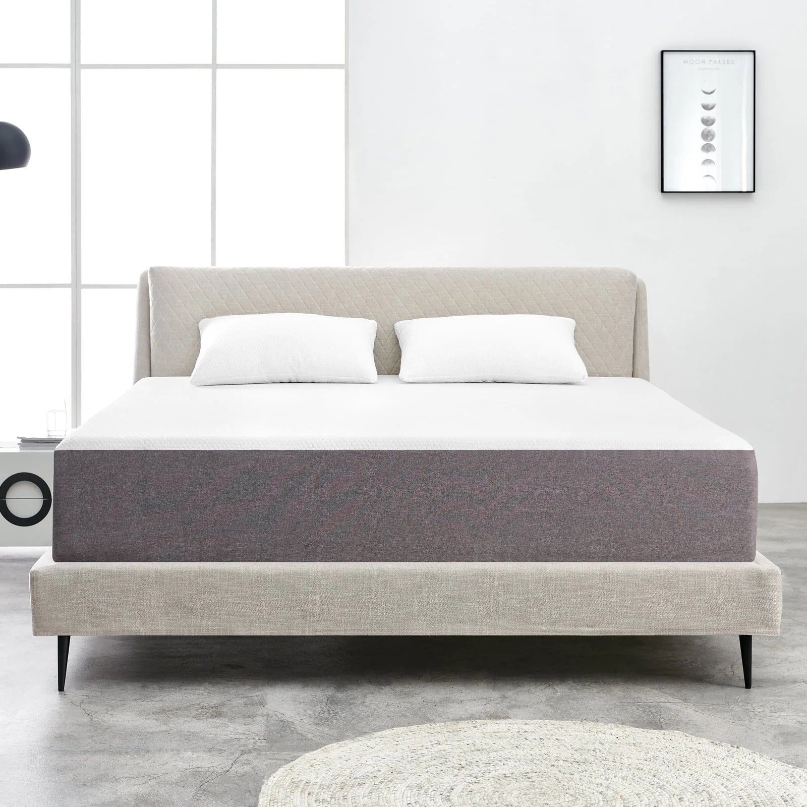 Queen Mattress, Madinog 10 inch Cooling-Gel Memory Foam Mattress in a Box, Queen