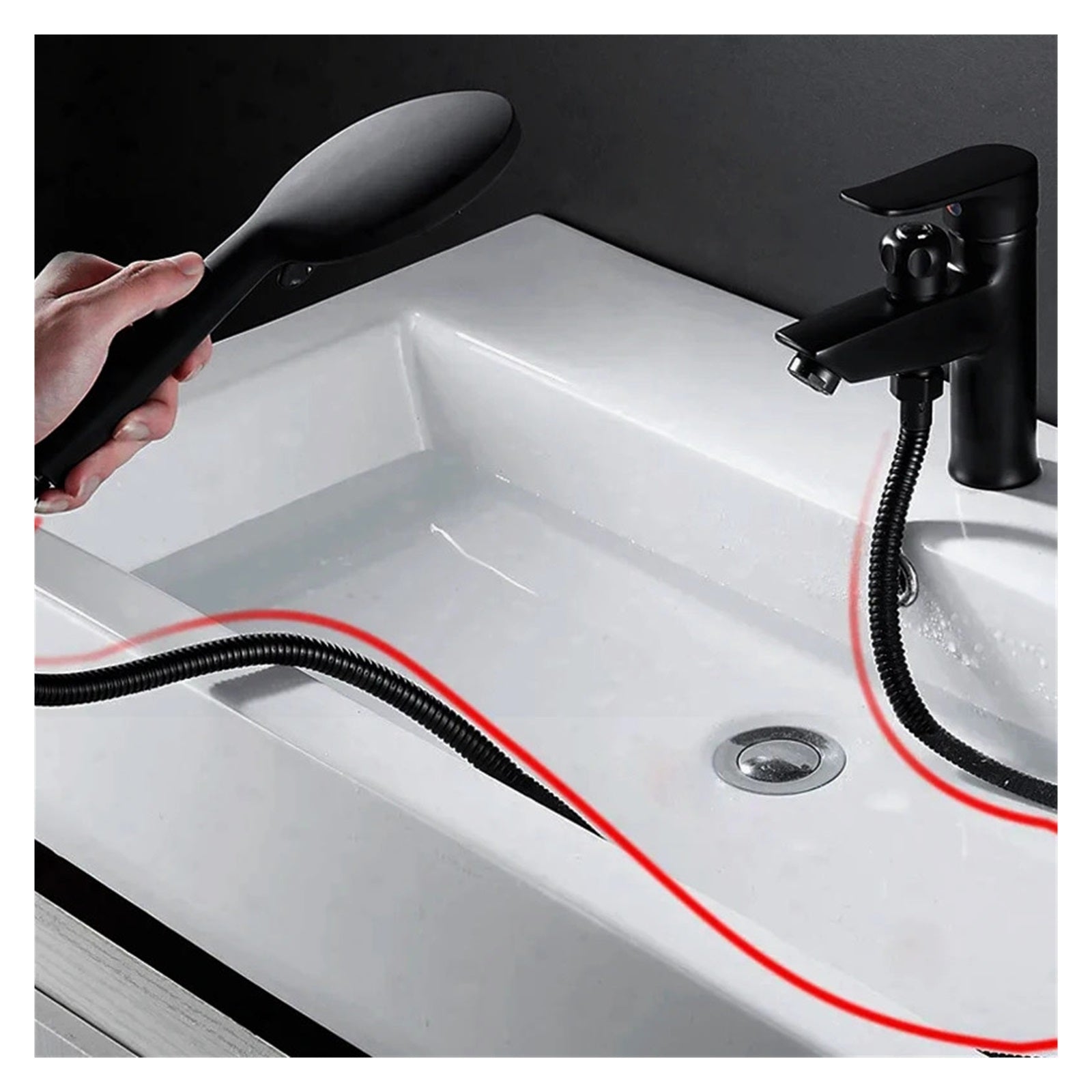 Bathroom Basin 2 In 1 Faucet, Brass Handheld Toilet Bidet Faucets, Sprayer Cold And Hot Water Mixer Bathtub Tap With Shower Set ,Made to Last