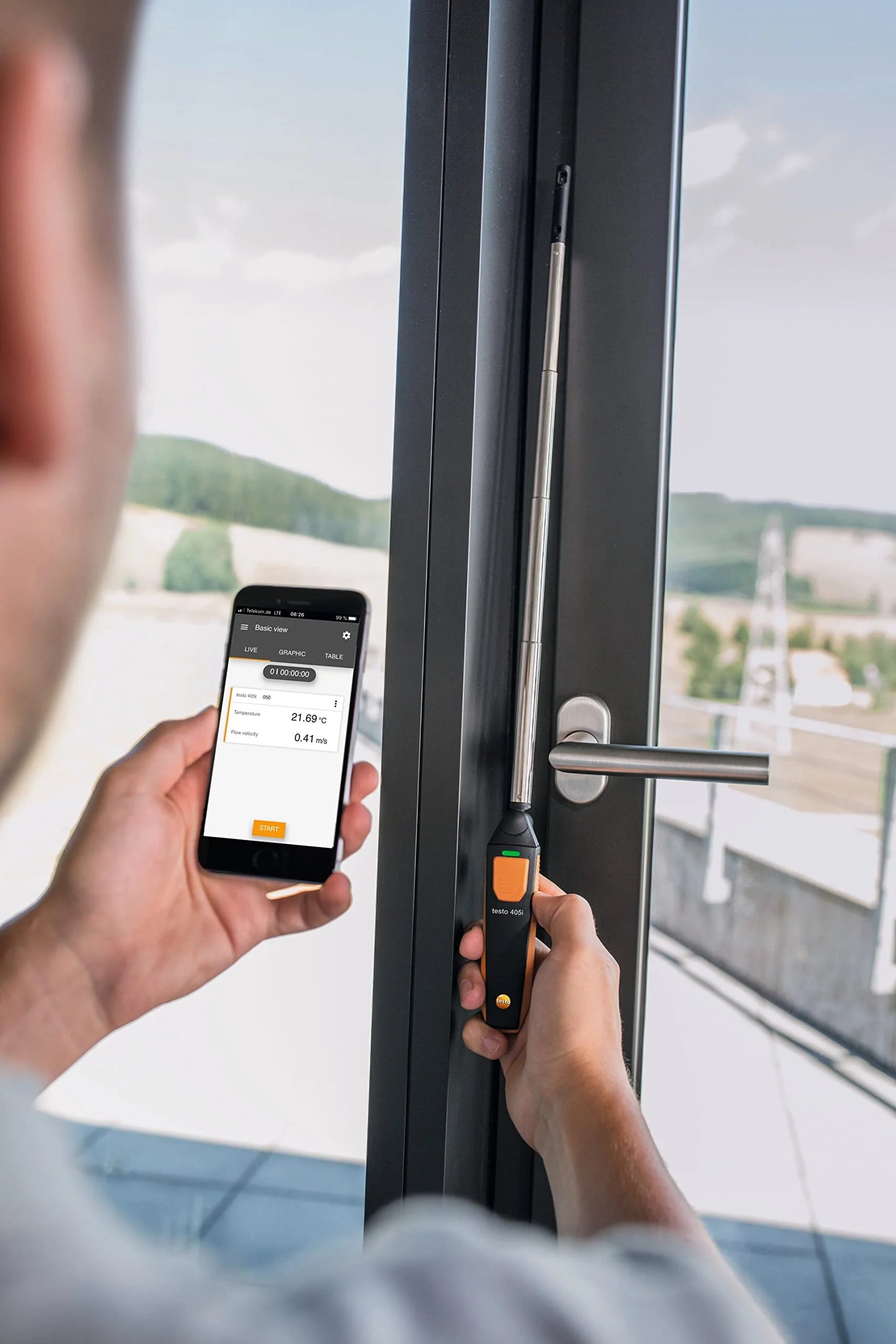 Testo 405i Hot-wire Anemometer Wireless Smart Probe