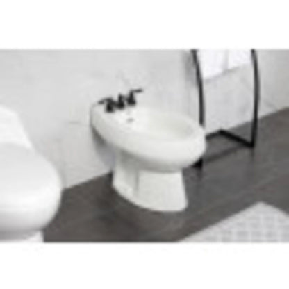 Kingston Brass KB320KL Knight Three-Handle Bidet Faucet, Matte Black