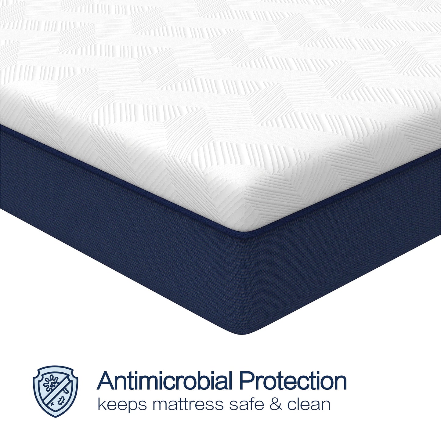 Cole & Rye ArticSky 12" Medium Firm Gel Memory Foam Mattress with BONUS Pillows, Queen